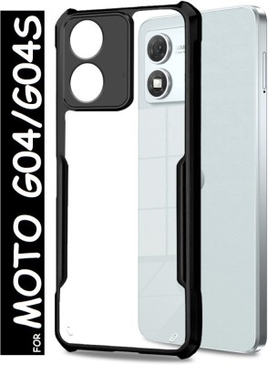 Phone Case Cover Bumper Case for Moto g04s, MOTOROLA G04, Motorola Moto G04, Moto G04(Black, Transparent, Shock Proof, Pack of: 1)