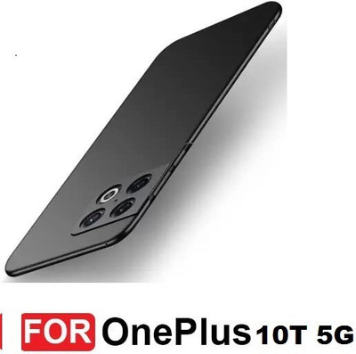 Mobile Back Cover Pouch for OnePlus 10T 5G(Black, Camera Bump Protector, Silicon, Pack of: 1)