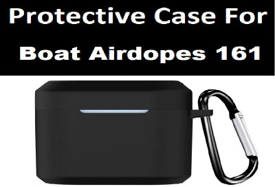 Colorcase Front & Back Case for Boat Airdopes 161(Black, Pack of: 1)