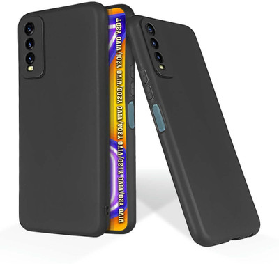 MOBIVIZ Back Cover for Vivo Y20, ViVO Y12s, Vivo Y20A, Vivo Y20G, ViVO Y20G, vivo Y20T, Vivo Y12G(Black, Shock Proof, Silicon, Pack of: 1)