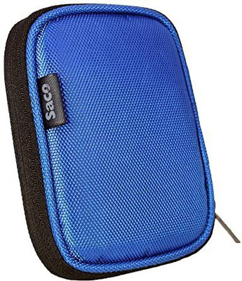 Saco Pouch for Seagate Expansion 4TB/5TB External Hard Disk Case (Maximum Size fits Upto 12.5 x 9.2 cm)(Blue, Shock Proof, Pack of: 1)