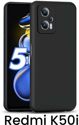 Stunny Front & Back Case for Mi REDMI K50i(Black, Camera Bump Protector, Pack of: 1)
