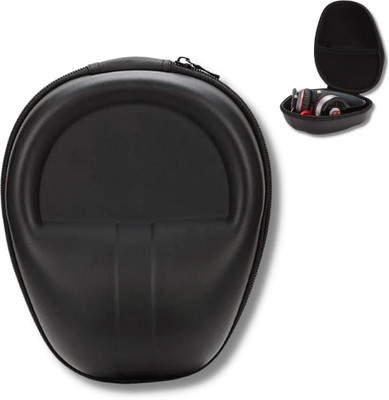Crysendo Fiber Zipper Headphone Case For Universal(Black)