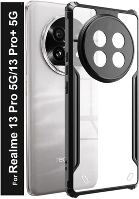 Mobile Back Cover Back Cover for RealMe 13 Pro Plus 5G(Black, Shock Proof, Silicon, Pack of: 1)