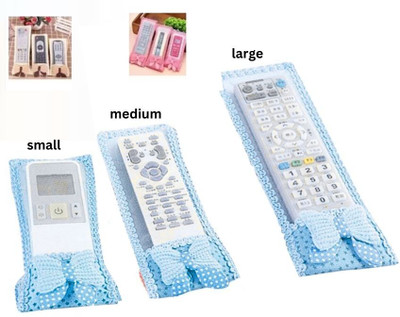Tedred Pouch for AC and TV Remote(Multicolor, Pack of: 3)
