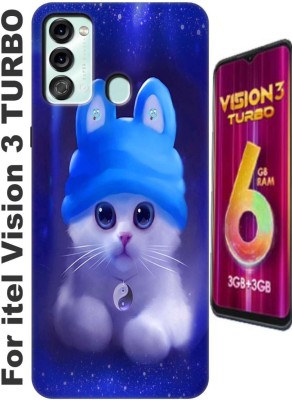 StroFit Protective Case for Itel Vision 3 Turbo Back cover 3134(Multicolor, Silicon, Pack of: 1)