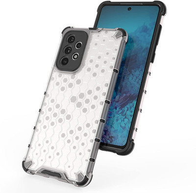 Stunny Protective Case for Samsung Galaxy A73 5G(Transparent, Silver, Silicon, Pack of: 1)