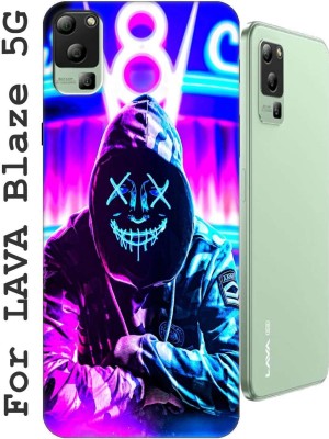 Design Villa Protective Case for Lava Blaze 5G Back cover 3116(Multicolor, Silicon, Pack of: 1)