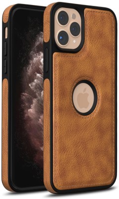 COVERHEAD Protective Case for Luxury Leather Back Cover for Apple 11 Pro Max (Brown,Shock Proof, Pack of: 1)(Brown)