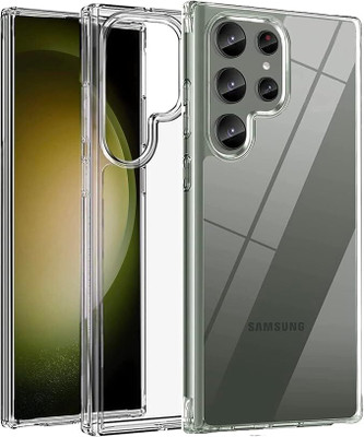 YAFILO Protective Case for Samsung Galaxy S23 Ultra Soft TPU Crystal Clear Bumper Protective Back Cover(Transparent, Silicon, Pack of: 1)