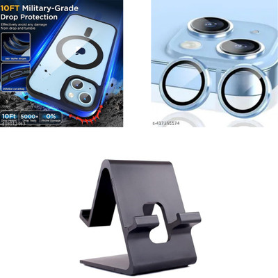 COVRLY Protective Case for IPHONE 13, IPHONE 14(Black, Blue, Black, Pack of: 3)