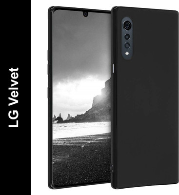 TESPARK Back Cover for LG Velvet(Black, Grip Case, Pack of: 1)