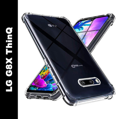 Caseline Back Cover for LG G8X, LG G8X ThinQ(Transparent, Grip Case, Pack of: 1)