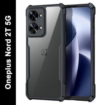 Mobikit Back Cover for Oneplus Nord 2T 5G(Black, Transparent, Shock Proof, Pack of: 1)