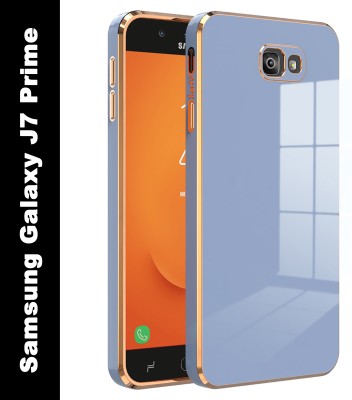 KartV Back Cover for Samsung Galaxy J7 Prime, Samsung Galaxy J7 Prime(Blue, Gold, Electroplated, Silicon, Pack of: 1)