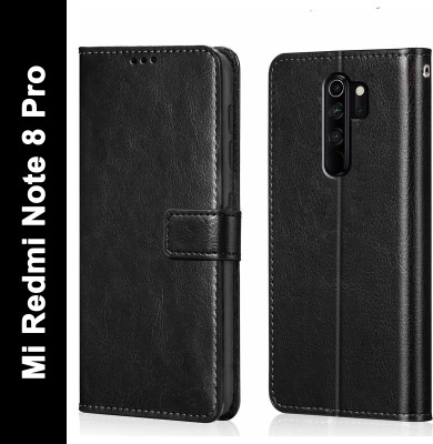 Chaseit Flip Cover for Mi RedmI Note 8 Pro(Black, Shock Proof, Pack of: 1)