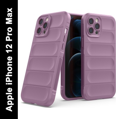 Zapcase Back Cover for Apple iPhone 12 Pro Max(Purple, 3D Case, Silicon, Pack of: 1)