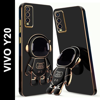 KARWAN Back Cover for vivo Y20(Black, Shock Proof, Silicon, Pack of: 1)