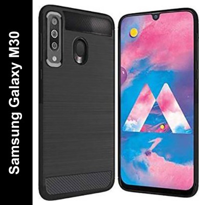 Zapcase Back Cover for Samsung Galaxy M30(Black, Grip Case, Silicon, Pack of: 1)