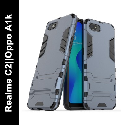 Mobile Mart Back Cover for Realme C2, Oppo A1k(Blue, Shock Proof, Pack of: 1)