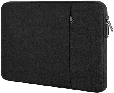 Proelite Sleeve for Laptop/Macbook 14.1 inch to 15.4 inch Polyster Sleeve upto 15.4 inch Laptop/MacBook(Black)