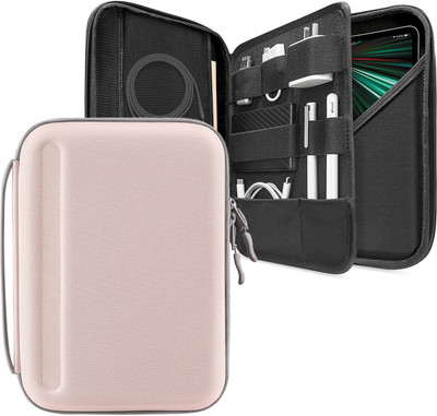 Proelite Sleeve for Apple iPad Samsung/Lenovo/Realme Pad/Xiaomi pad 5 with Accessories Compartment(Pink)