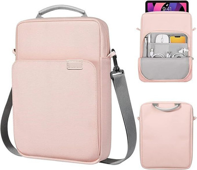 Proelite Sleeve for Tablet sleeve Bag 9-11inch for iPad/Lenovo/Galaxy Tab/ Mi pad 7,Handle with Shoulder strap(Pink)