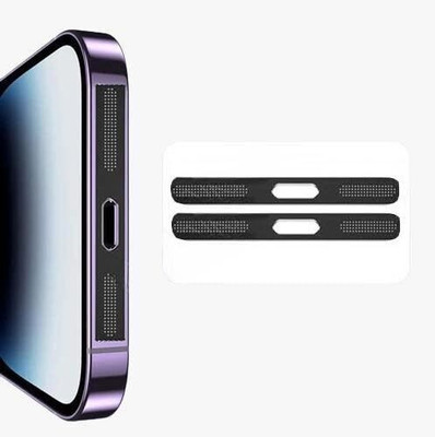 A3sprime Speaker Dust Guard Protector for iPhone 12, iPhone 12 Mini, Pack of 2 Piece Mobile Skin(Black)