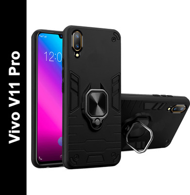 Meephone Back Cover for Vivo V11 Pro(Black, Shock Proof, Pack of: 1)