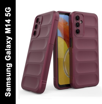 Zapcase Back Cover for Samsung Galaxy M14 5G(Maroon, 3D Case, Silicon, Pack of: 1)