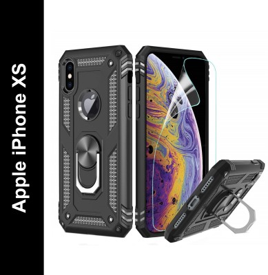 ROSALINE Back Cover for Apple iPhone X, Apple iPhone XS(Black, Shock Proof, Pack of: 1)