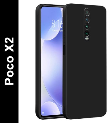 Spectacular ace Back Cover for Poco X2(Black, Dual Protection, Silicon, Pack of: 1)