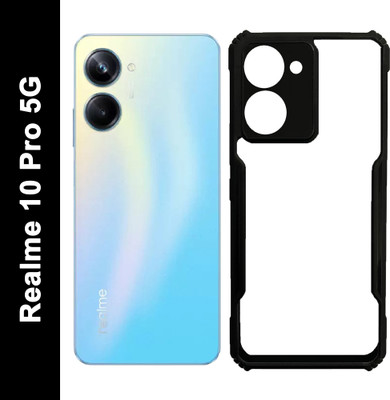 Cell-loid Back Cover for Realme 10 Pro 5G(Black, Shock Proof, Pack of: 1)