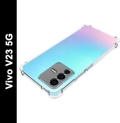 welldesign Back Cover for vivo V23 5G, vivo V23(Transparent, Grip Case, Silicon, Pack of: 1)