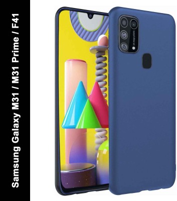 KloutCase Back Cover for Samsung Galaxy M31, Samsung Galaxy M31 Prime, Samsung Galaxy F41, Shock Proof Matte Soft Silicon(Blue, Grip Case, Silicon, Pack of: 1)
