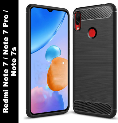 Zapcase Back Cover for Mi Redmi Note 7, Redmi Note 7 Pro, Redmi Note 7s(Black, Grip Case, Silicon, Pack of: 1)