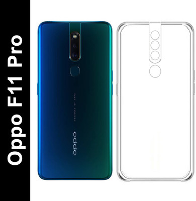 Karirap Back Cover for Oppo F11 Pro(Transparent, Camera Bump Protector, Pack of: 1)