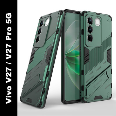 Mobile Mart Back Cover for Vivo V27 Pro 5G, Vivo V27 5G(Green, Camera Bump Protector, Pack of: 1)