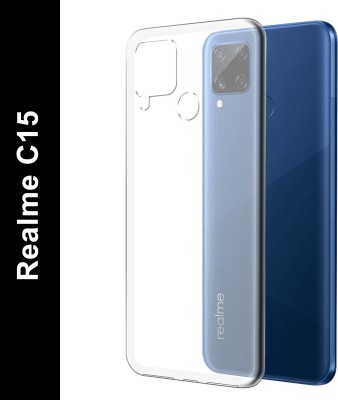 Flipkart SmartBuy Back Cover for Realme C15(Transparent, Grip Case, Silicon, Pack of: 1)