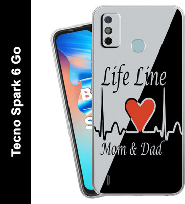 mobom Back Cover for Tecno Spark 6 Go(Multicolor, Dual Protection, Silicon, Pack of: 1)