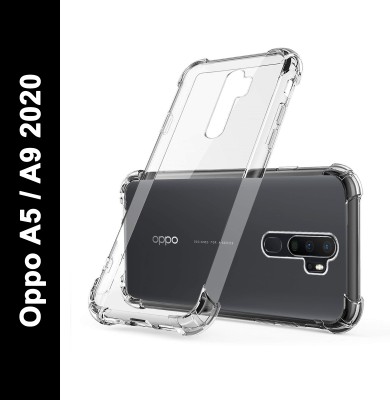 Caseline Back Cover for OPPO A9 2020, OPPO A5 2020(Transparent, Grip Case, Pack of: 1)