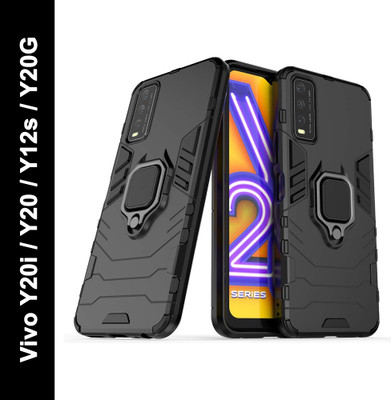 Krish Tech Back Cover for Vivo Y20, Vivo Y20i, Vivo Y12s, Vivo Y20G(Black, Shock Proof, Pack of: 1)