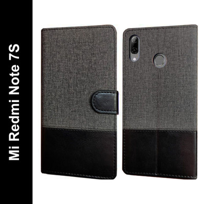 Spicesun Flip Cover for Mi Redmi Note 7 Pro, Mi Redmi Note 7, Mi Redmi Note 7S(Black, Dual Protection, Pack of: 1)