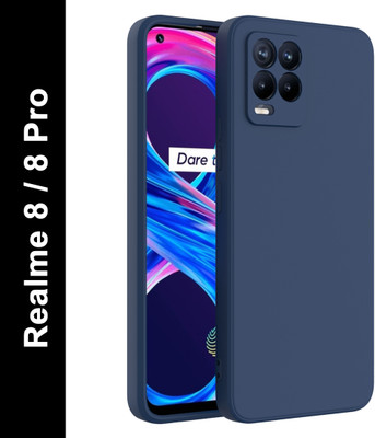 KartV Back Cover for Realme 8 4G|8 Pro(Blue, Camera Bump Protector, Pack of: 1)