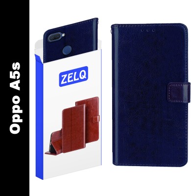 Zelq Back Cover for Oppo A5s(Blue, Dual Protection, Pack of: 1)