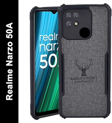 Balacase Back Cover for Realme Narzo 50A(Black, Shock Proof, Pack of: 1)