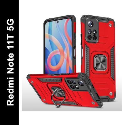 Vkmei Back Cover for Redmi Note 11T 5G, Poco M4 Pro 5G(Red, Grey, Shock Proof, Pack of: 1)