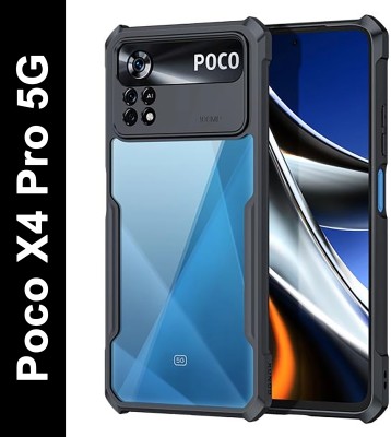 KWINE CASE Back Cover for Poco X4 Pro 5G(Black, Shock Proof, Pack of: 1)