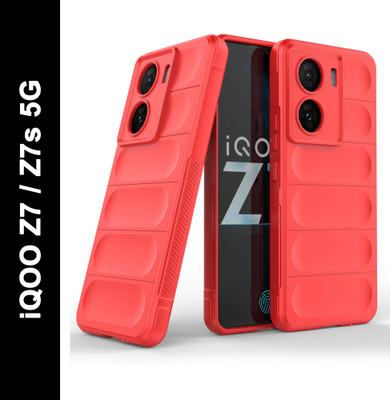 Zapcase Back Cover for iQOO Z7 5G, iQOO Z7s 5G(Red, 3D Case, Silicon, Pack of: 1)