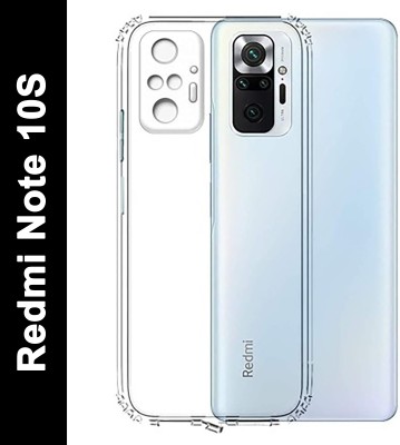 GLADLY Back Cover for Redmi Note 10s(Transparent, Dual Protection, Silicon, Pack of: 1)